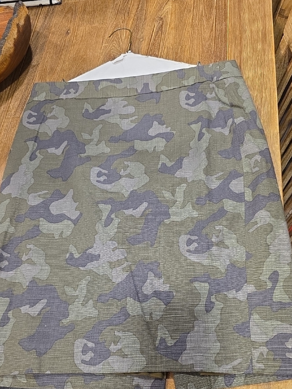 Banana Republic Olive & Gray Camouflage Skirt
